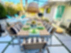 One of the pleasures of life here is outdoor dining