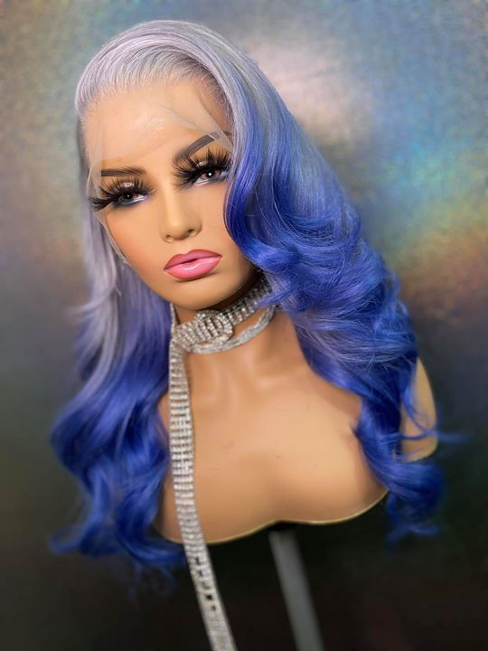 SO ICY GREY/BLUE FULL LACE UNIT
