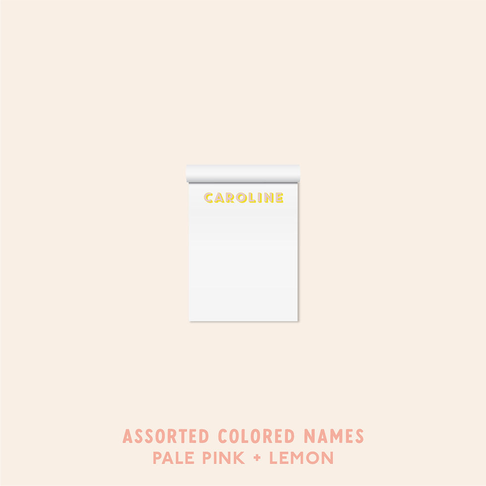 Thumbnail: Assorted Colored Name Set (4 Notepads) • MomPad Collection