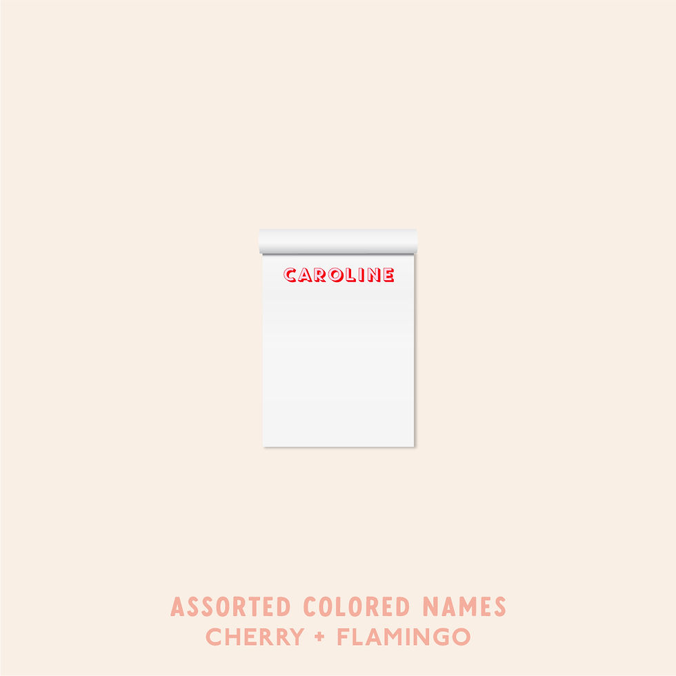 Thumbnail: Assorted Colored Name Set (4 Notepads) • MomPad Collection