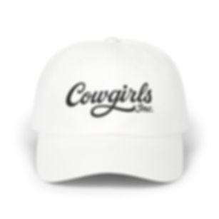 Cowgirls Inc. Cursive White Classic Dad Hat