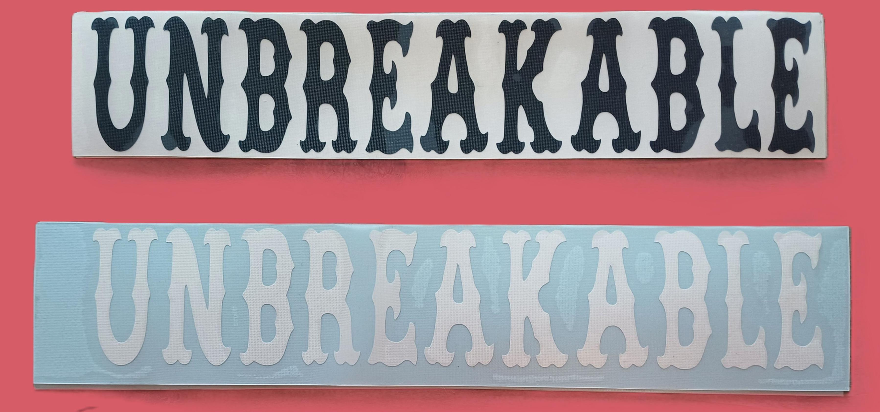 15.Bikesticker "Unbreakable"