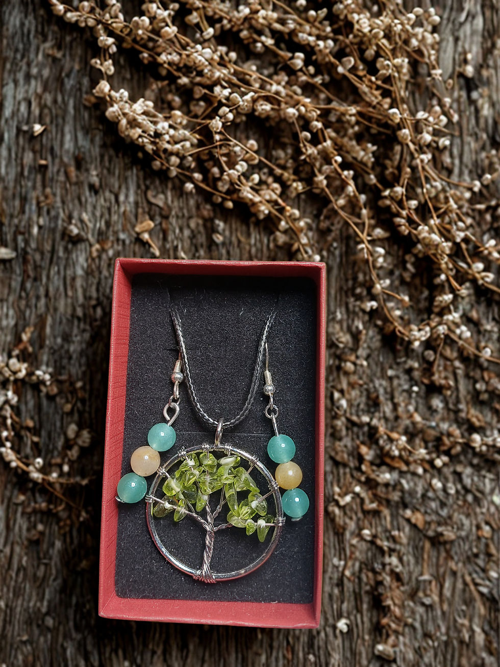 Thumbnail: Set chain & earrings