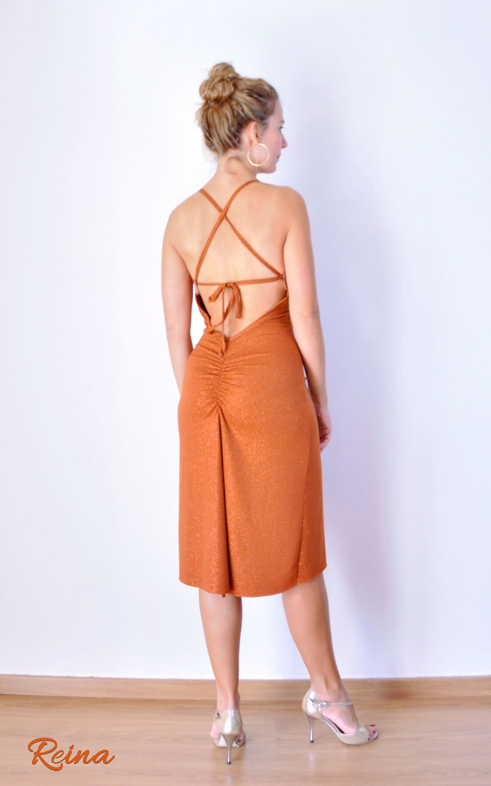 Thumbnail: Glitter tie back  dress