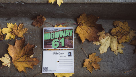 Vinylpostcard for Bob Dylan and legace recordings (SONY)