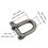 Thumbnail: 5PCS D Shackle With Screw Pin Stainless Steel 304 Heavy Duty 4mm 5mm 6mm 8mm 10m