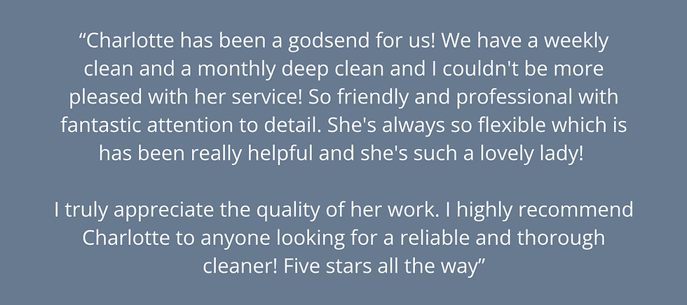 Luxury domestic cleaning and housekeeping Portsmouth Customer Review The C2 Home Reset