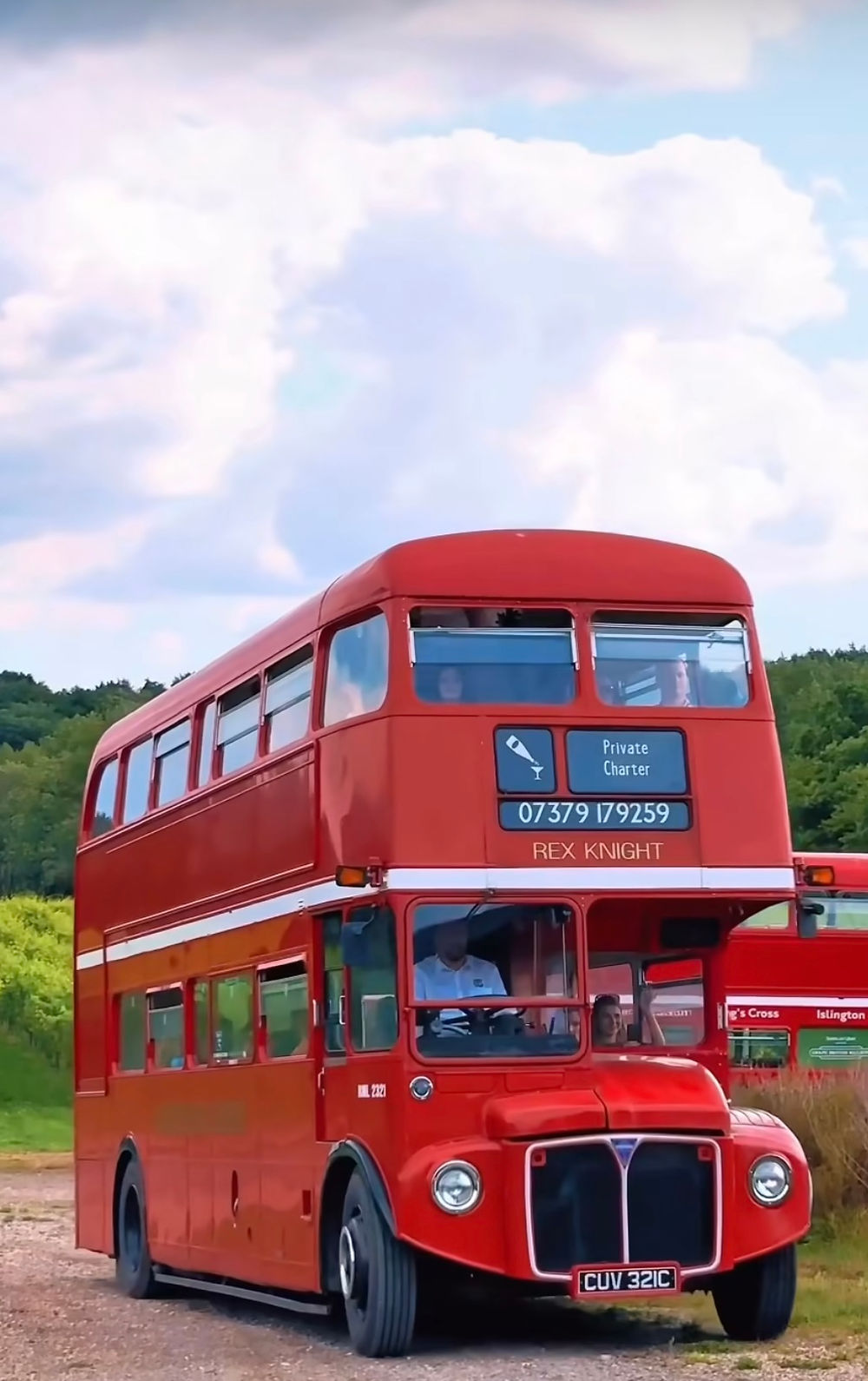 Classic red Routemaster bus for wedding and corporate event transport in Sussex