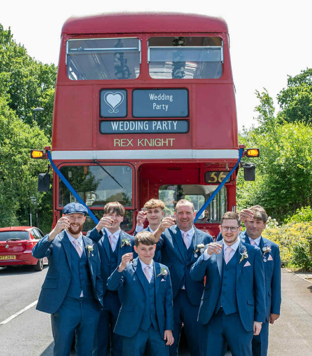 Classic red Routemaster bus for wedding and corporate event transport in Sussex