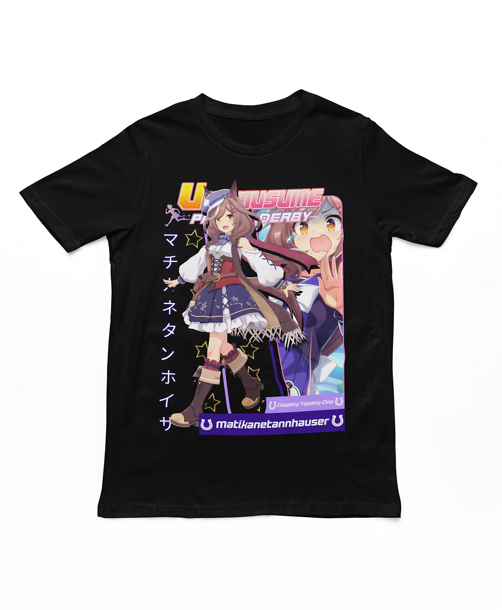 Miniatura: Camiseta Preta Umamusume Umapyoi