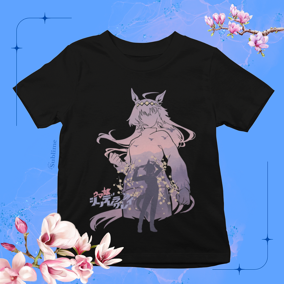 Miniatura: Camiseta Uma Musume Floral