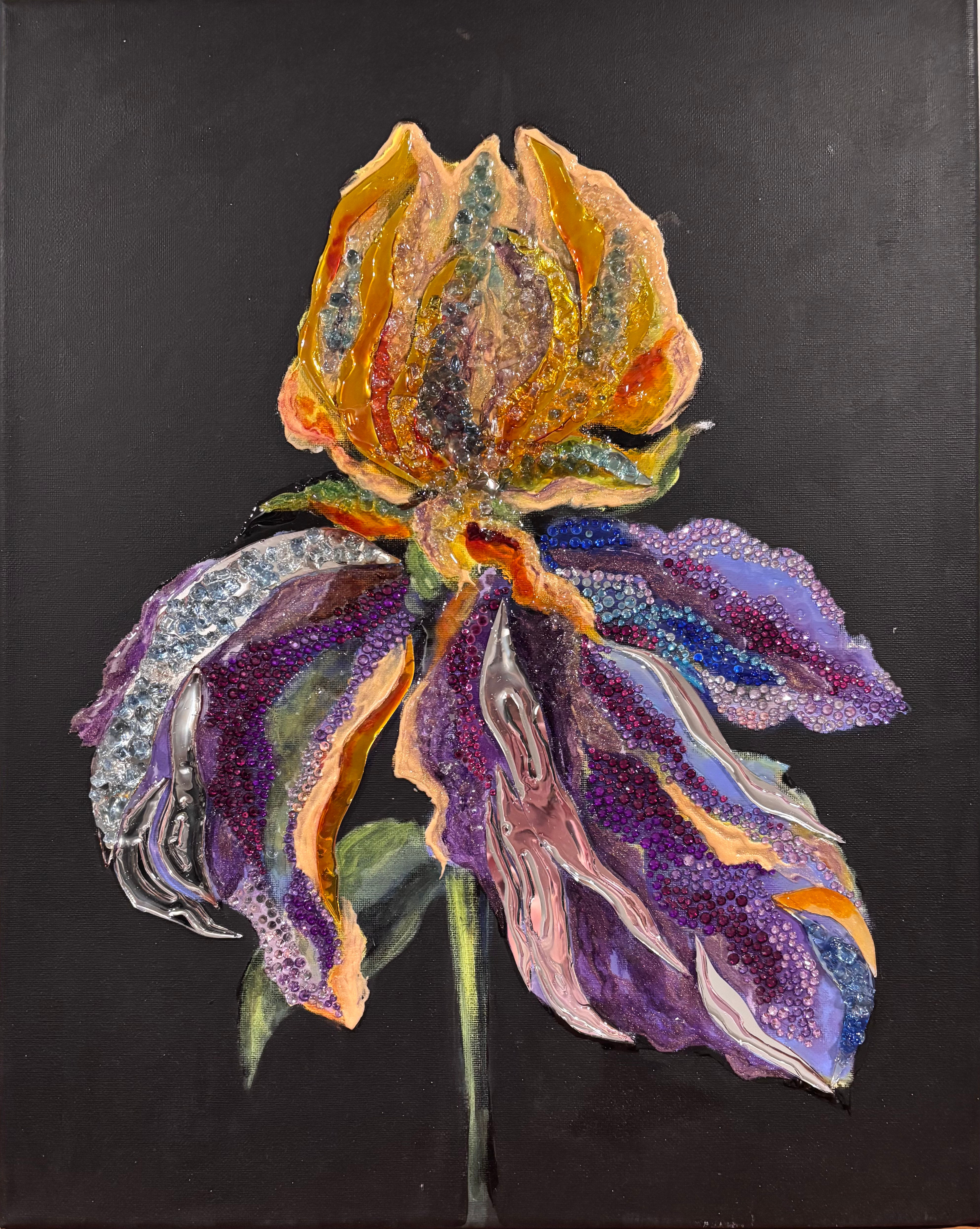 Golden Iris 16 × 20
