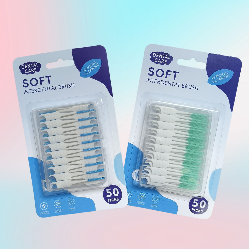 Thumbnail: 40~150PCS Silicone Interdental Brush Disposable Dental Floss Picks Cleaning Betw