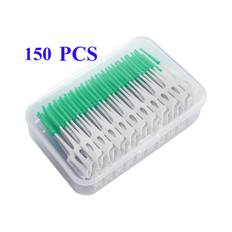 Thumbnail: 40~150PCS Silicone Interdental Brush Disposable Dental Floss Picks Cleaning Betw