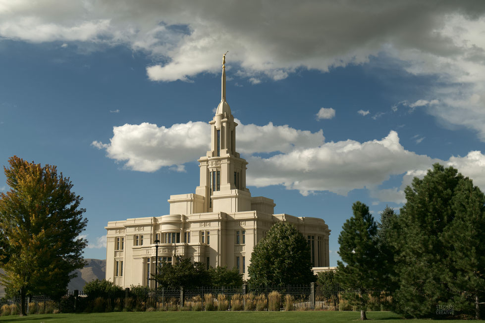 Payson Temple Spring Clouds