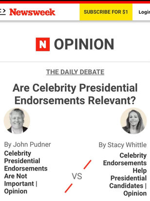 Newsweek Features Pudner on Failed Celebrity Endorsements
