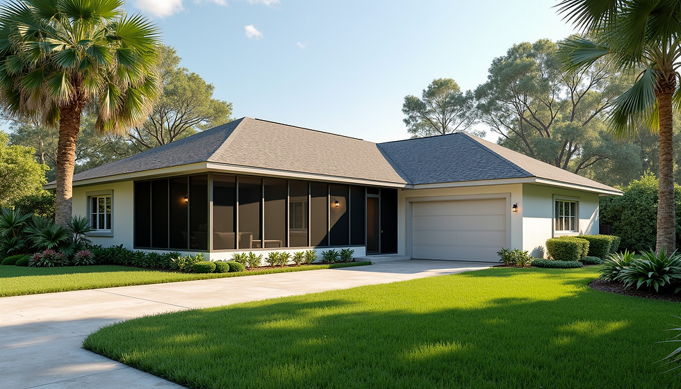 Spacious Lake Mary home featuring a newly added screened porch for outdoor living