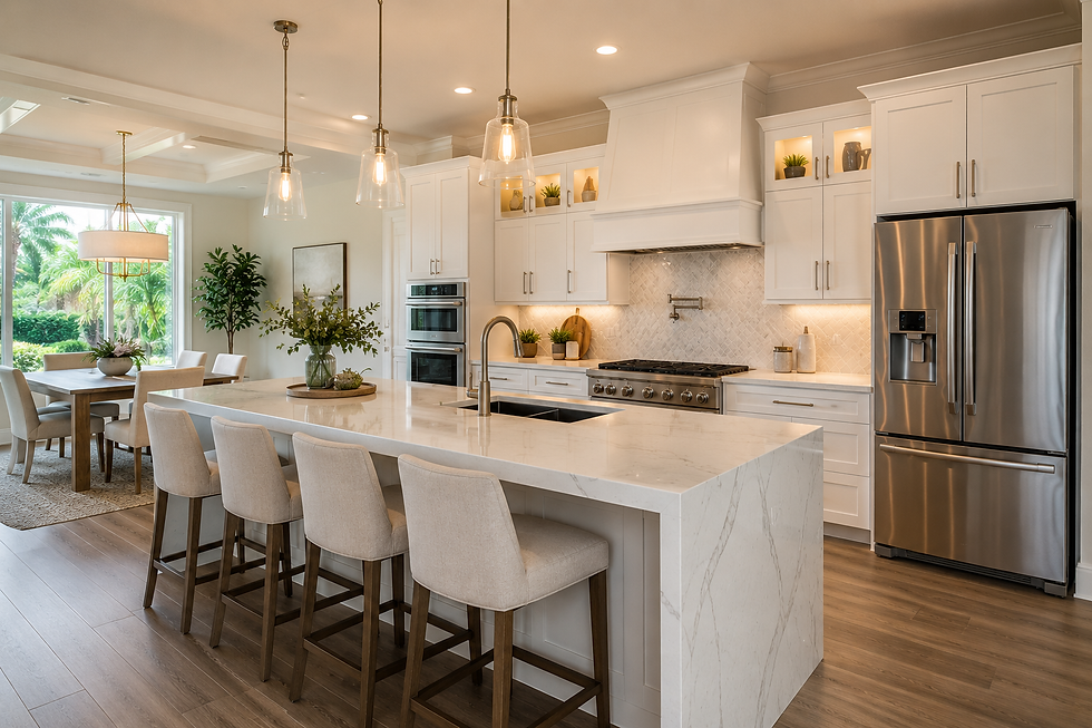 Beautifully renovated modern kitchen in Orlando FL by Royal Lyon Construction CBC1269087