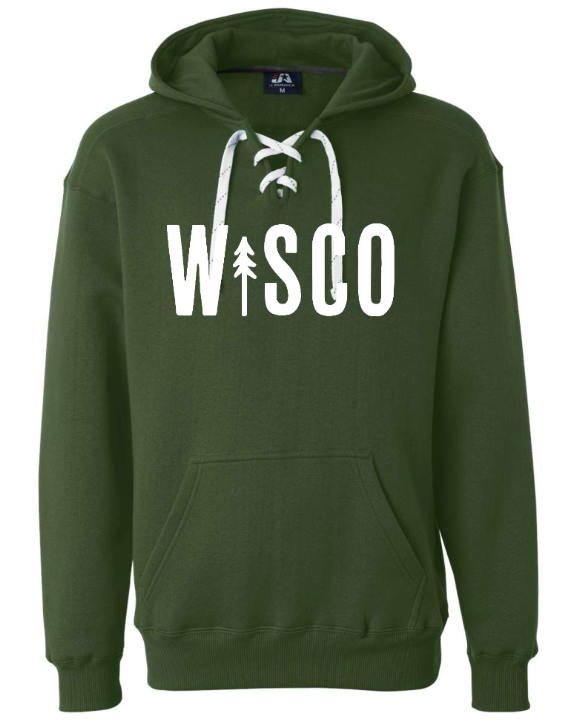 Wisco “Hockey” Lace Sweatshirt 🏒