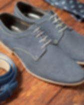 blue dress shoes