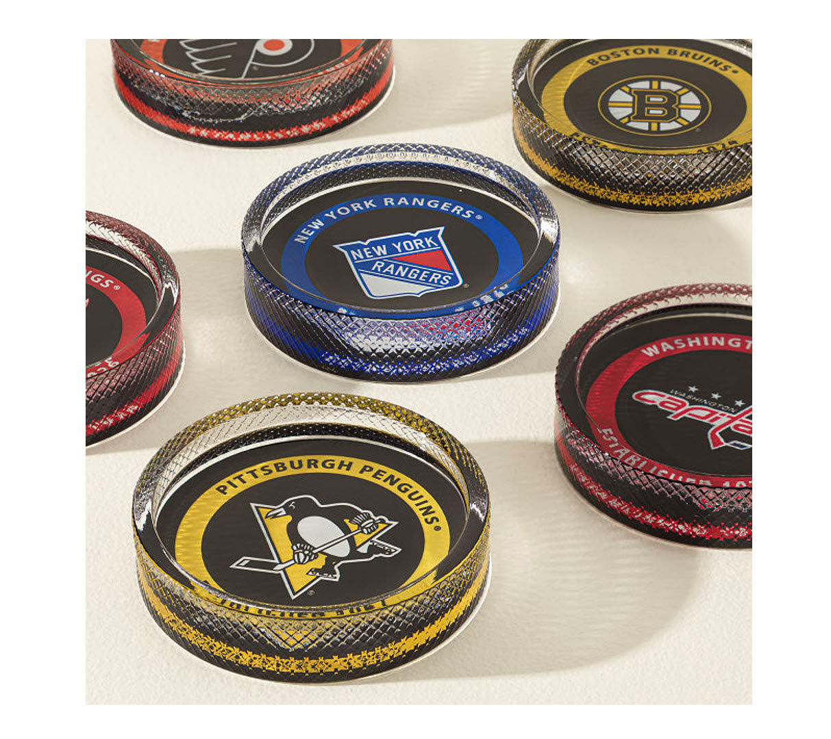 Hockey Puck Coasters