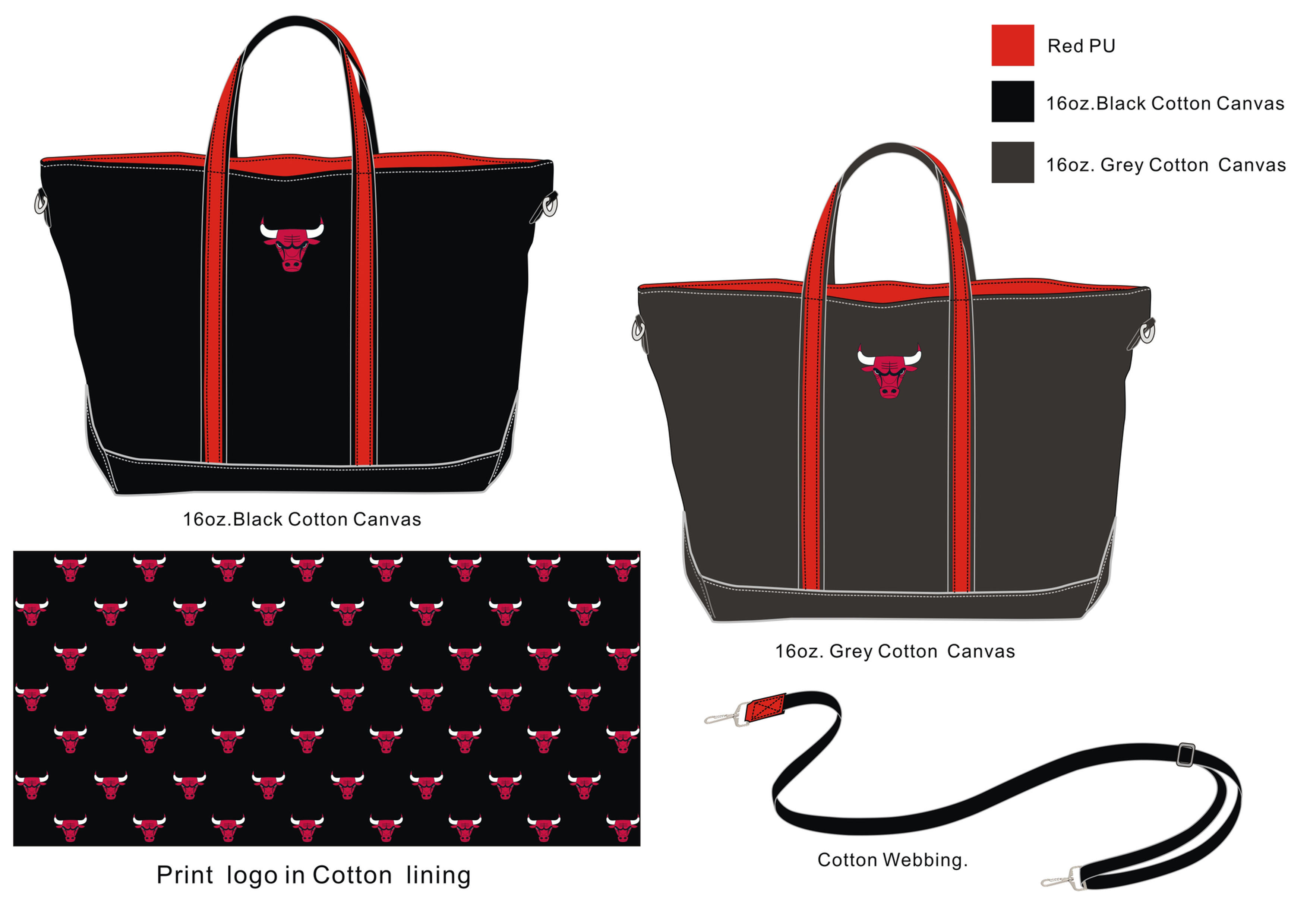 Custom Canvas Lined Weekender Bag
