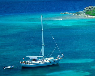 Sail Boat in Tropics