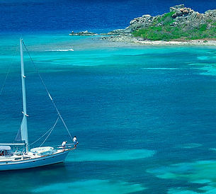 Sail Boat in Tropics