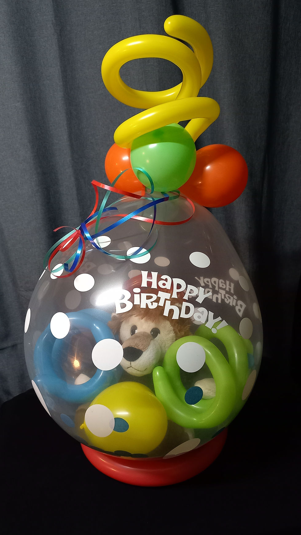 Geschenkballon mit Kuscheltier