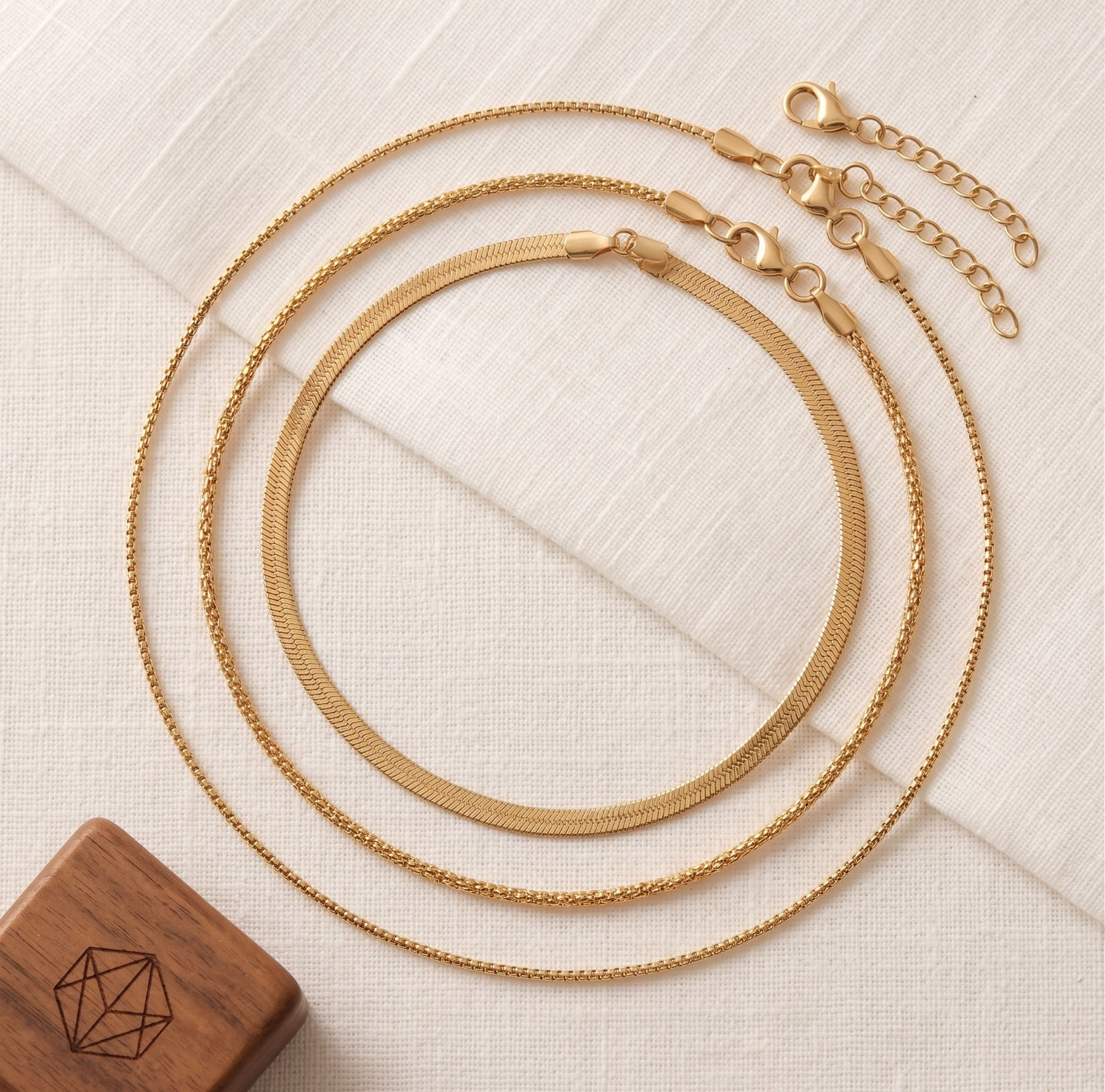 Aura Layered Drop Necklace