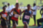 Mnisi on his way to gold in the SA U23 5000m race. Photo Credit: Supplied.