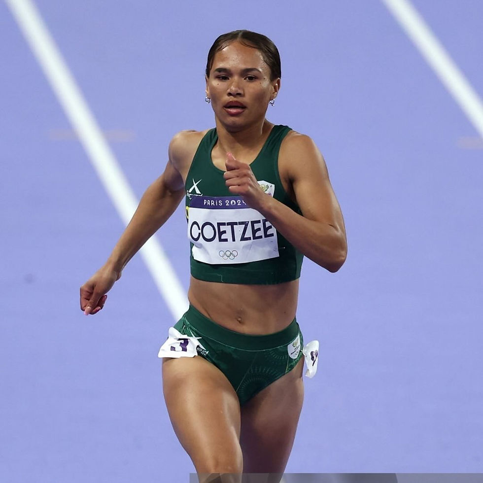 Coetzee in action at the 2024 Olympic Games in Paris where she ran a lifetime best 50.66 and reached the semi-final. She says she has learnt from that experience and is more confident this year. Photo Credit: Supplied.