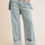 Thumbnail: Flap Wide Leg Stripe Denim Pant