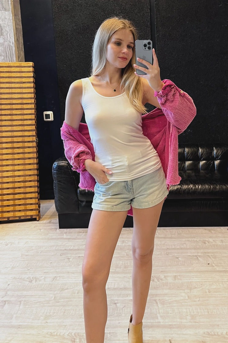 2 way V-Neck Scoop Seamless Tank