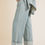 Thumbnail: Flap Wide Leg Stripe Denim Pant