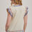 Thumbnail: Boho Embroidered Ruffle Sleeve Top