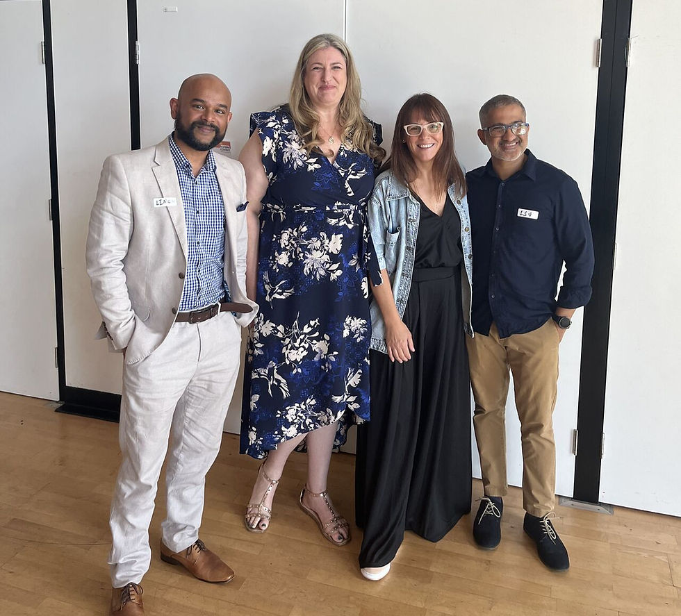 From L-R Limon Ghosh, Susie Basiaco, Ina Cadorin, Isuru de Silva