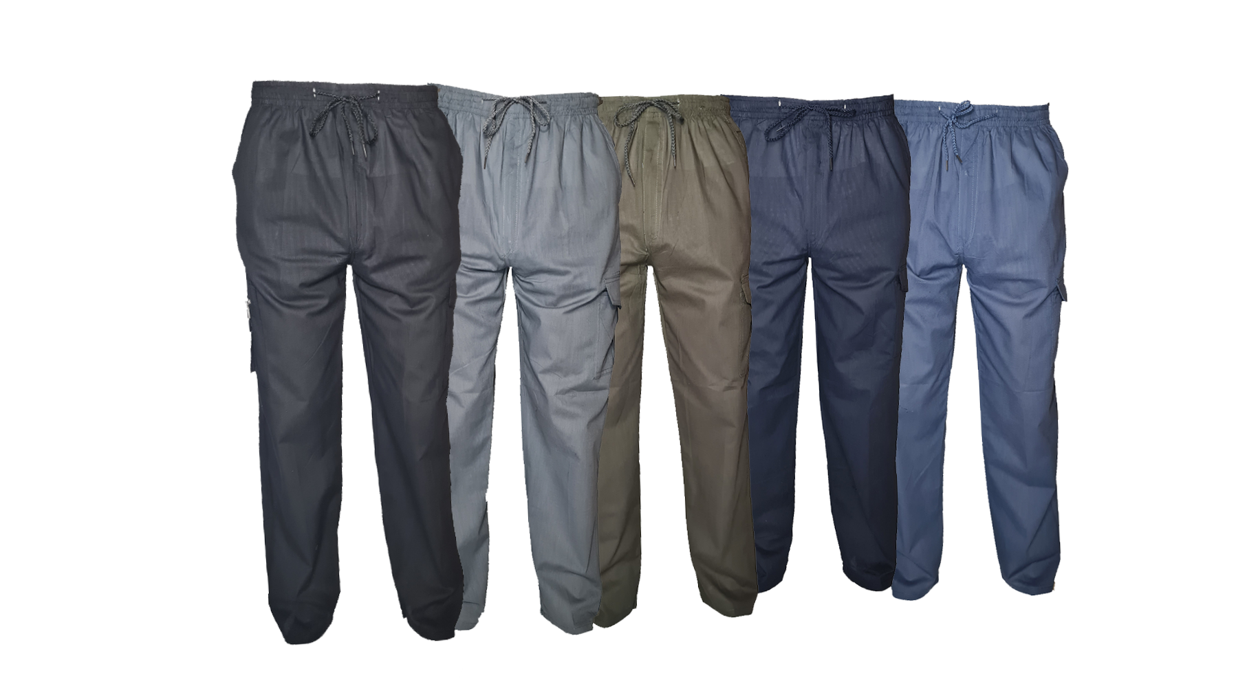 Herren Sommer Stoffhose Schlupfhose Hose