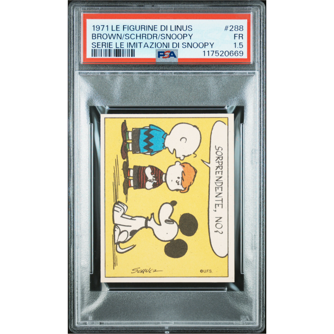 1971 Le Figurine Di Linus #288 - Brown/Schrdr/Snoopy PSA 1.5