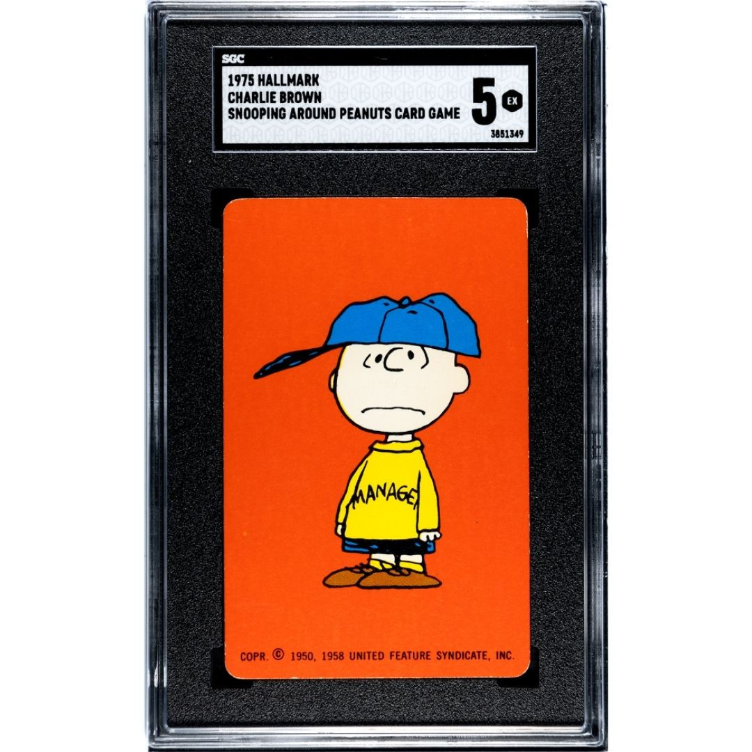 1975 Hallmark Snooping Around Card Game Charlie Brown SGC 5 (pop 1, none ^)