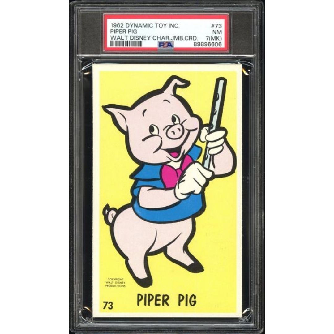 1962 Dynamic Toy Inc. #73 - Piper Pig Walt Disney JUMBO PSA 7(MK)