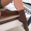 Thumbnail: Scrunch Non Slip Grip Socks - Chocolate