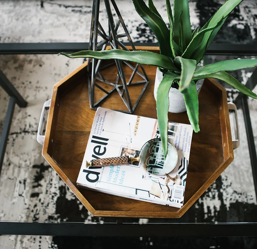 Magazine on Tray