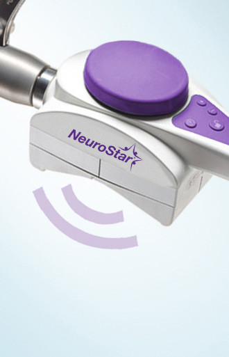 NeuroStar TMS head coil used for non-invasive depression therapy in Provo