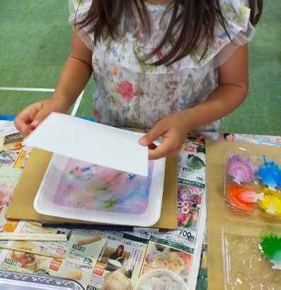 工作イベント第三弾「マーブリング＆スライム」②