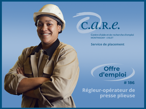 Régleur-opérateur de presse plieuse (#186)