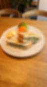 ほうれん草とベーコンのホットサンド(ごまパン)