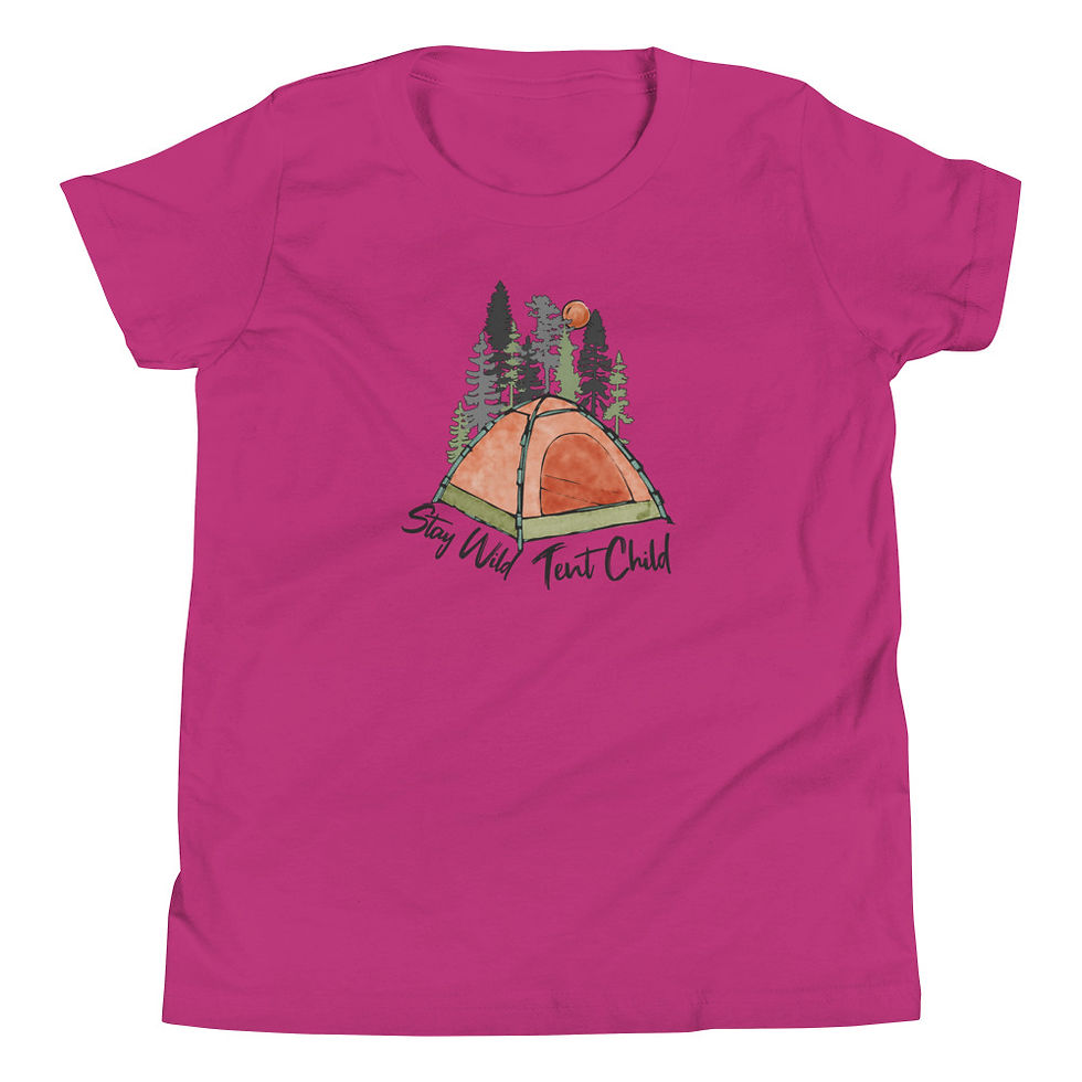 Thumbnail: Stay Wild Tent Child Youth Short Sleeve T-Shirt