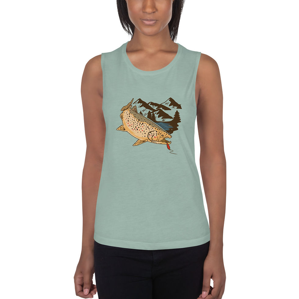 Thumbnail: Ladies’  Fish Muscle Tank