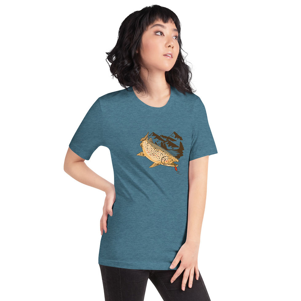 Thumbnail: Women's Fish Short-Sleeve T-Shirt
